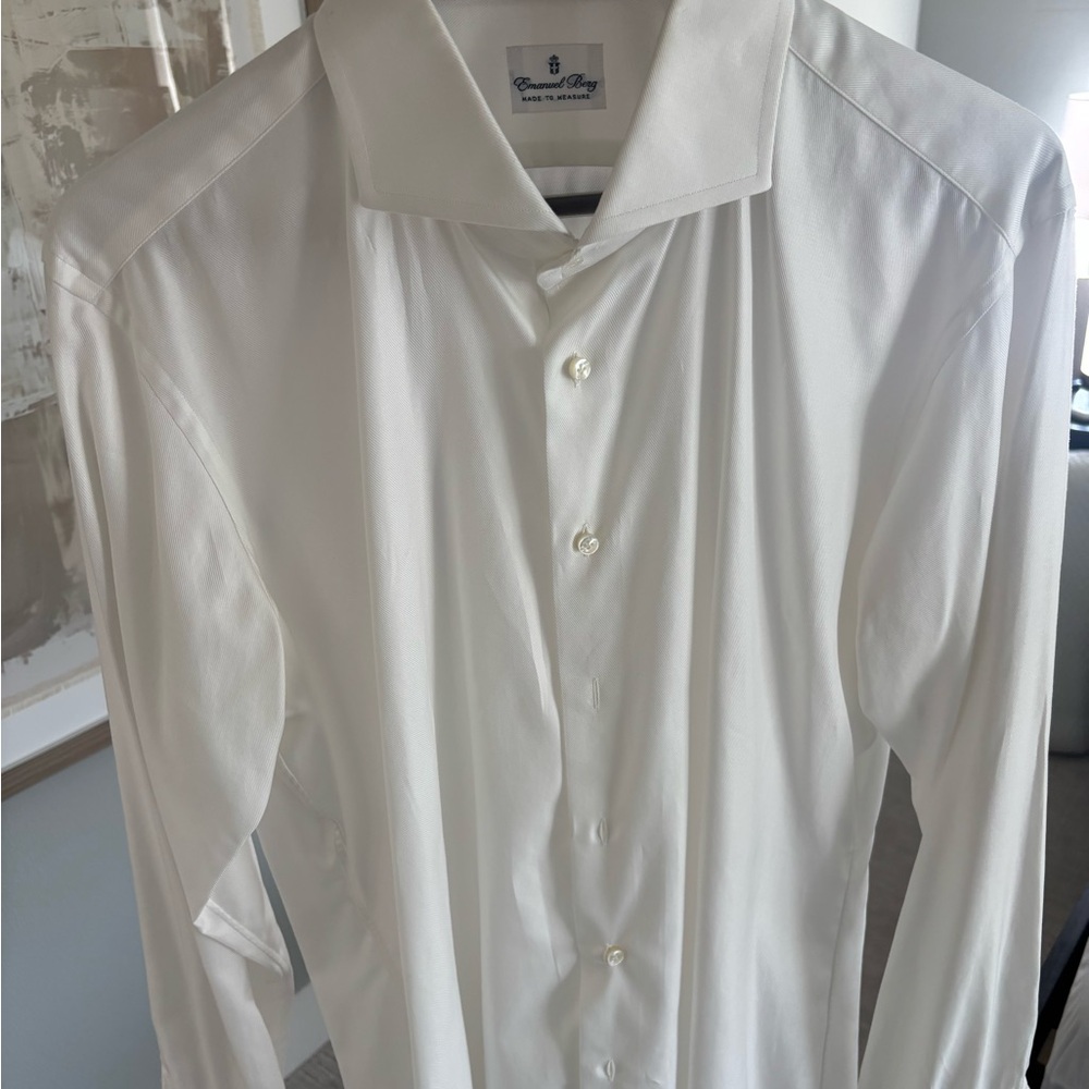 Emmanuel Berg White Men's Shirt